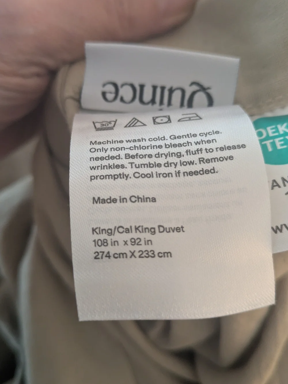 Quince European Linen Duvet Cover Set Toffee